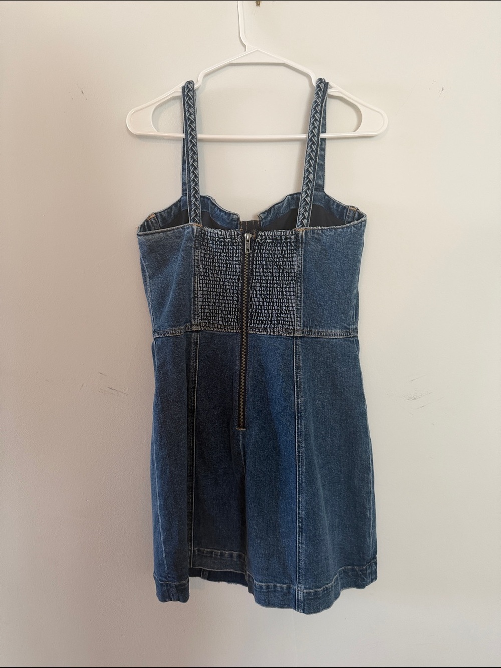 Alice + Olivia Blue Denim Mini Dress - Picture 2 of 4